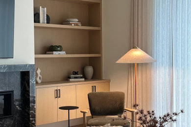 Trendy living room photo in Los Angeles