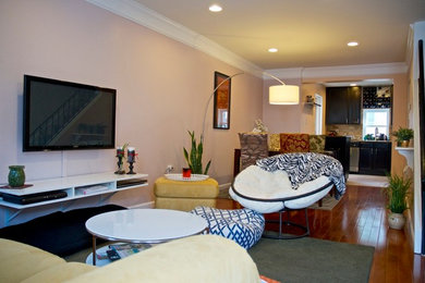 Small eclectic home design photo in Philadelphia