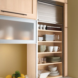 KraftMaid: Stainless Tambour - Kitchen Cabinetry