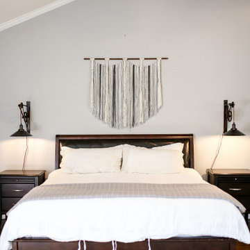 Lewisville Eclectic Master Bedroom Suite