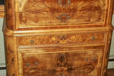 restored...Antique Chest of Drawers..incredible marquetry