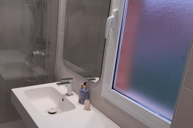 Encimera lavabo suspendida