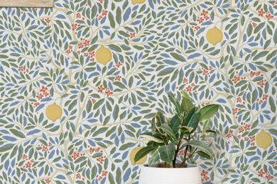 Norrviva Wallpaper Collection 2023 - Citrus Vibrant Bloom