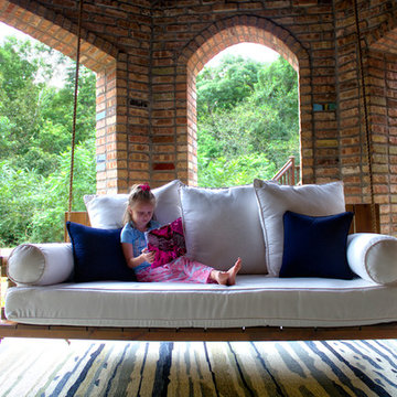 Outdoor Custom Twin or Crib Mattress Bed Porch Swing Daybeds