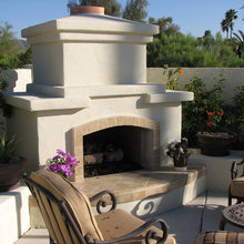 outdoor fireplace