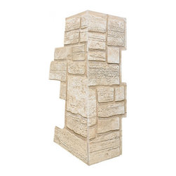 154-OXFORD COBBLE STONE CORNER 11" W (EACH SIDE) &times; 30 &frac12;"H &times; 1"D - Wall Panels