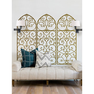 Decorative Panel Wall Decal, Gold