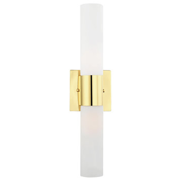 Livex Lighting 2-Light ADA Bath Vanity, Polished Brass