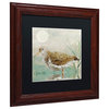 Color Bakery 'Sand Piper II' Art, Wood Frame, Black Matte, 11"x11"