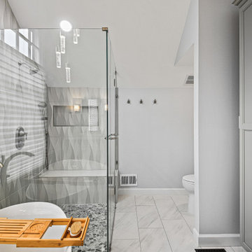 Transitional Primary Bathroom Remodel Centreville, VA