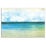 DDCG - Sandy Ocean Abstract Canvas Wall Art, Unframed, 16"x24" - This premium canvas print features a sandy ocean abstract design. The wall art is printed on professional grade tightly woven canvas with a durable construction, finished backing, and is built ready to hang. The result is a remarkable piece of wall art that is worthy of hanging inside your home or office.