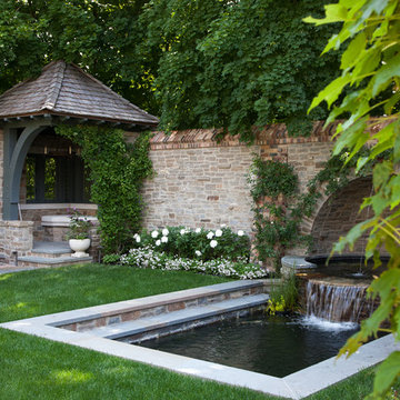Waterfall And Pergola