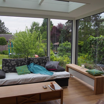 Wohnwintergarten Anbau an ein Reihenendhaus