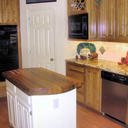 Zebrawood Work Island - Kitchen Islands And Kitchen Carts