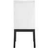 Yves Dining Chair (Set of 2) - White, Rubbed Charcoal