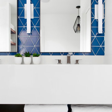 Award Winning Modern Coastal Master Bathroom