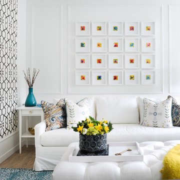 Pops of Colour Living Room