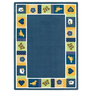 Joy Carpets Kid Essentials, Infants And Toddlers Baby Blues Rug, 10'9"X13'2"