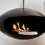 Cocoon Aeris Black Hanging Fireplace