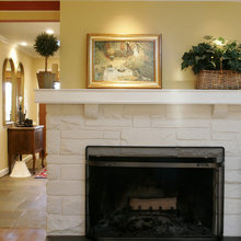 Fireplace wall