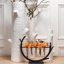 Eclectic Vases by Candelabra