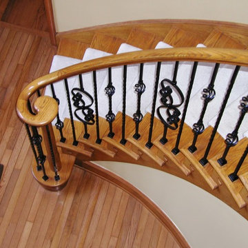 Portico Railing, Interior Railing and Front Doors in Columbus NJ