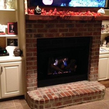 Gas Logs Installed by Louisiana Fireplace