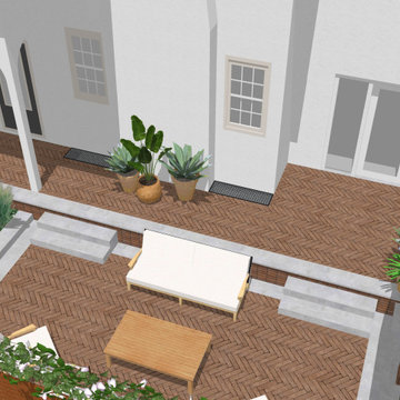 Brick Driveway Landscape