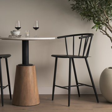 Colin Black Metal Counter Stool