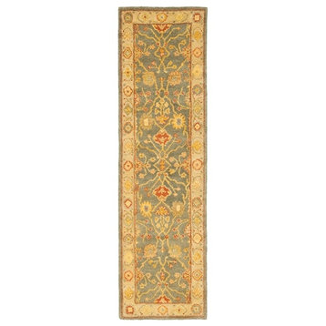 Safavieh Antiquities at314a Rug, Blue/Ivory, 2'3"x10'0" Runner