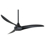 Minka Aire - Wave 52" Ceiling Fan, Coal - Stylish and bold. Make an illuminating statement with this fixture. An ideal lighting fixture for your home.