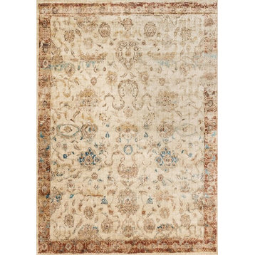 Ivory and Rust Anastasia Rug by Loloi, 2'7"x4'