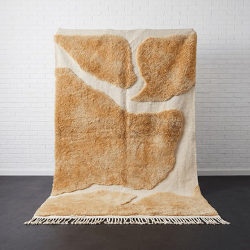 Camel Brown Handmade Moroccan Rug | Africancreates