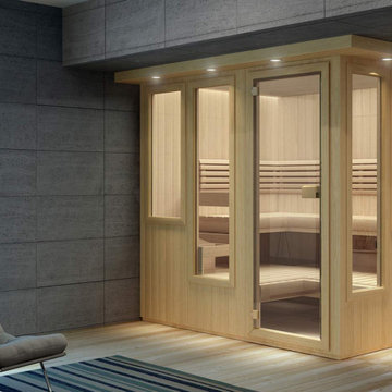 Amrec prebuilt sauna rooms