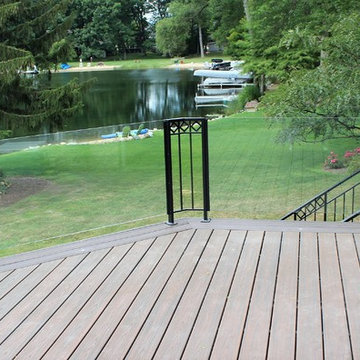 Iron and Glass Rail for Lakehouse