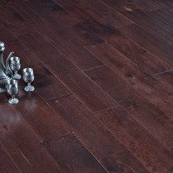 Garrison II Distressed - Birch Chocolate Cherry Hardwood Flooring - 複合フローリング