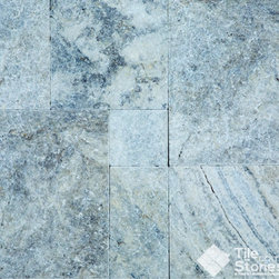 Travertine Paver | Silver | 1 1/4 3CM | Tumbled | Versailles Pattern - Wall And Floor Tile