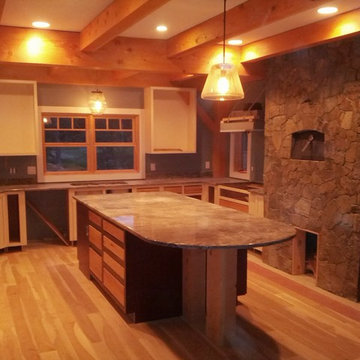 Indoor wood fired pizza oven