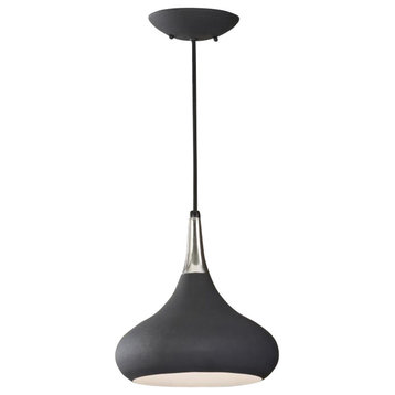 Feiss Beso One Light Black Down Pendant - 10 in. x 10.5 in.