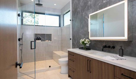 7 Stylish New Bathrooms With Low-Curb Showers