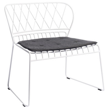 Reso Lounge Chair, Cushion: Black Sunbrella