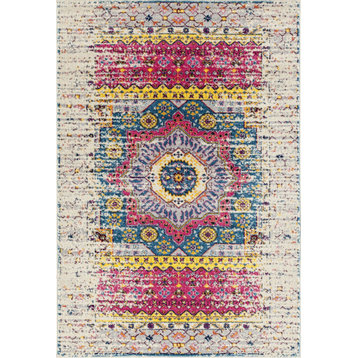 Amer Manhattan MAN-35 Rug 7'6"x9'6" Ivory/Pink Rug