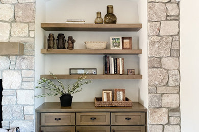 Transitional family room photo in Phoenix