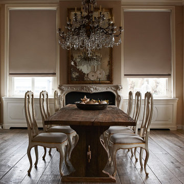 Victorian Meets Rustic Dining Room