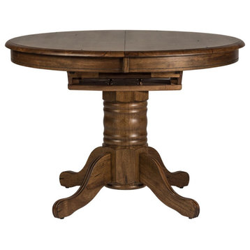 Liberty Furniture Carolina Crossing Pedestal Dining Table in Honey