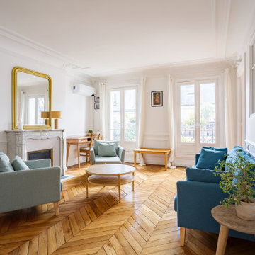 Sobriété contemporaine et charme haussmannien à Paris V