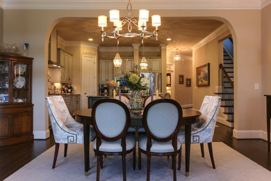 Inspiration for a timeless dining room remodel in Raleigh