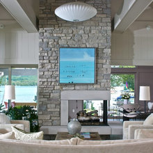 basement fireplace ideas