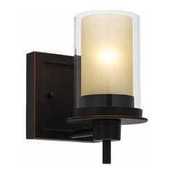 Designers Impressions - Designers Impressions Juno Collection Wall Sconce, 1-Light, Oil Rubbed Bronze - Wall Sconces