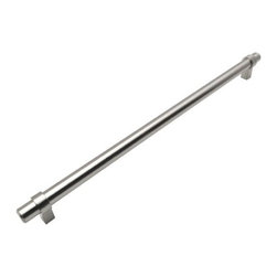 Cosmas - Cosmas 161 Series Solid Metal Satin Nickel European Bar Pulls, 12-5/8" Hole-Spac - Cabinet And Drawer Handle Pulls